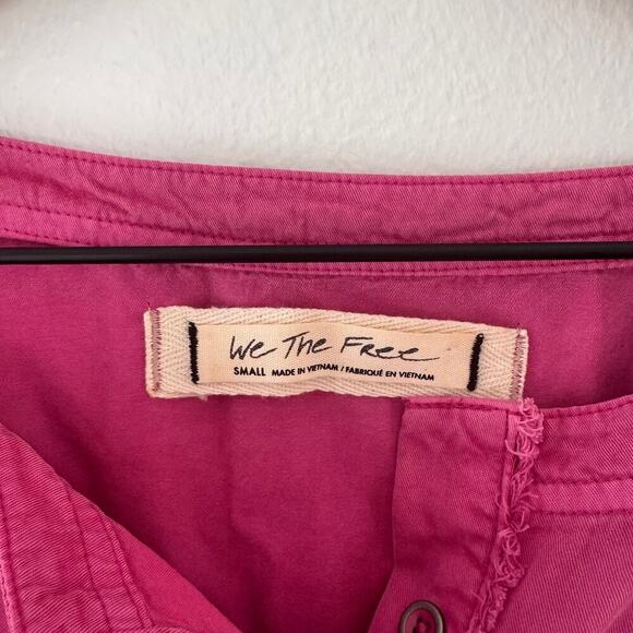 Free People Summer Love Top Dragon Fruit Size Small - Picture 3 of 4